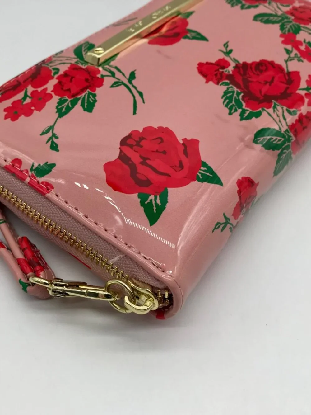 Betsey Johnson Blush Pink Floral Clutch